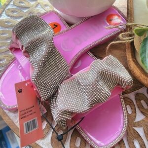 Juicy Couture Pink Rhinestone Holly N Sandals NWT sz. 7